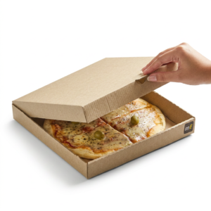 Caja de Pizza Micro Marrón x 100u