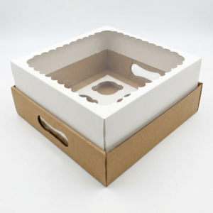 Caja para Desayuno con Visor x 1u